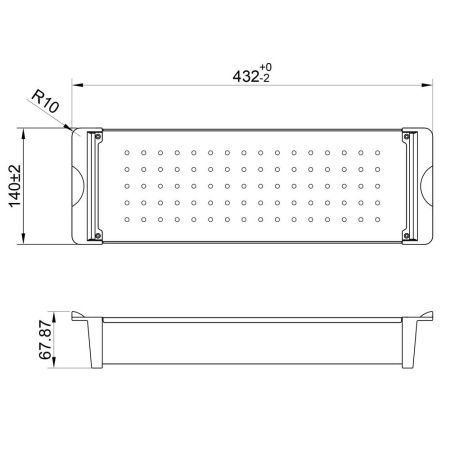Коландер для кухонной мойки Reflexion Arno RX3014SS полированная сталь