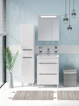 Тумба под раковину Runo напольная 2 ящика (под умывальник Omega 60) Парма 60 (00000001139)