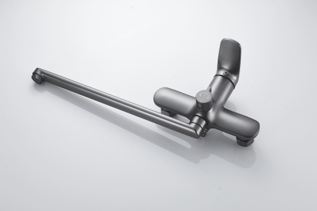 Смеситель для ванны Shevanik S8522T, оружейная сталь