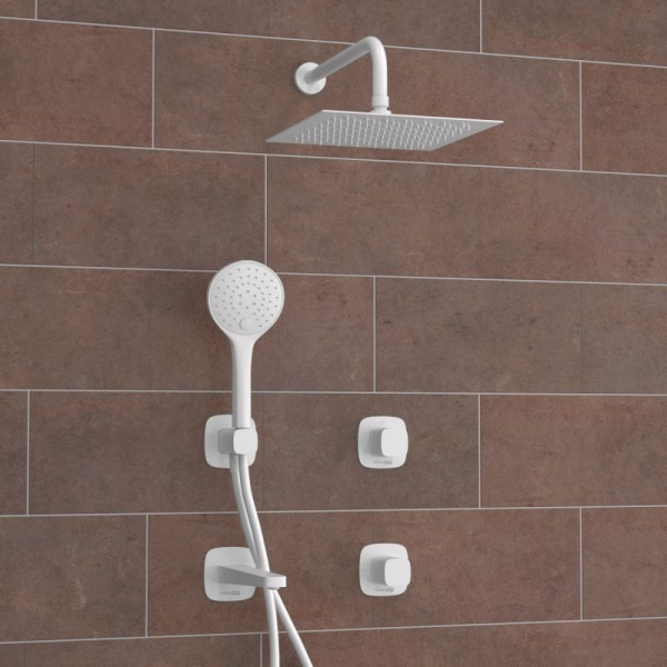 A9551.267.316.146.254.328.156.155 Встраиваемый комплект для ванны WasserKRAFT с верхней душевой насадкой, лейкой