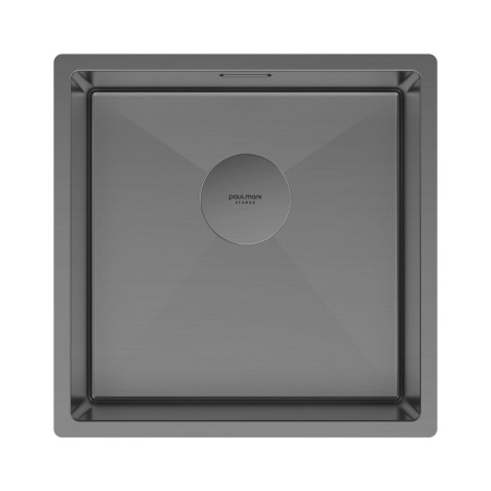Мойка Paulmark NEXT 44 UNI PM214444-GM 440х440х200 мм, нержавеющая сталь, воронёная сталь