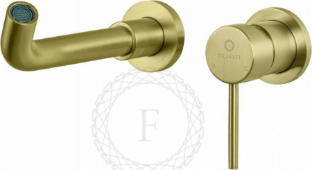 Cмеситель для раковины FILARETE Roun FL4020 (Матовое золото)