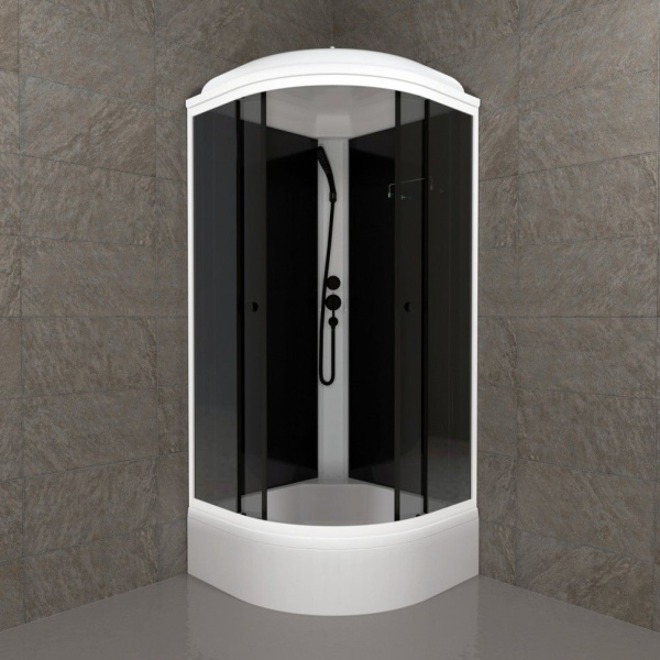 Душевая кабина Тритон Щ0000067303  Грэй-Блэк 90*90 В