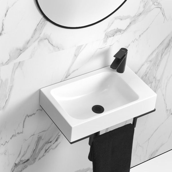 Набор для туалетной комнаты Belux Темпо-2 Черный [HR0900], левый