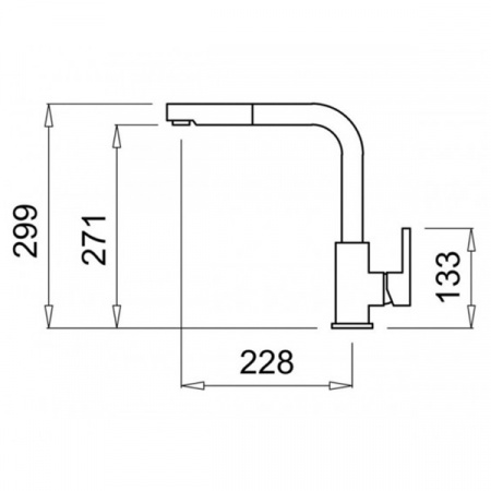 Смеситель для мойки Elleci C 02 G62 Bianco Antico MGKC0262