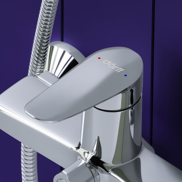 D5095000 Ultra Смеситель для ванны и душа AM.PM с универсальным изливом и душевым набором