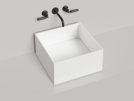 Раковина накладная Salini ARMONIA SQUARE 02, белый, 130512G