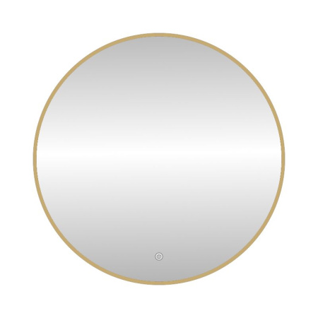 Зеркало с подсветкой LED Fixsen FX-1080G круглое 80х80 см, золотой сатин