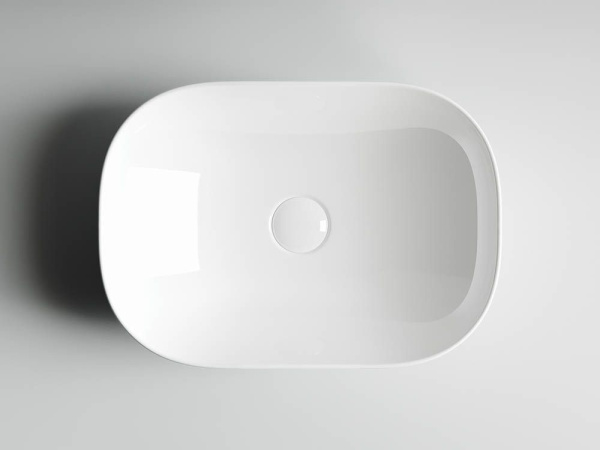 Умывальник чаша накладная прямоугольная Ceramicanova Element 455*325*135мм, Белый, CN6009