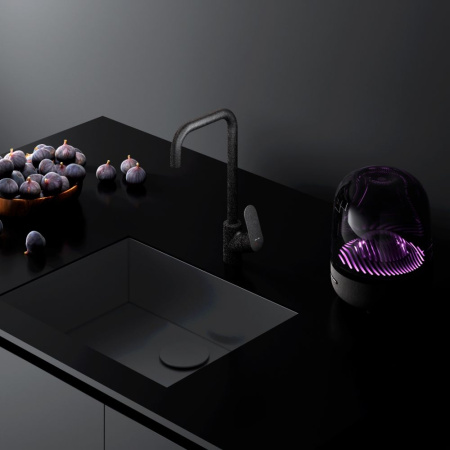 F8006022 Like, Смеситель для кухни AM.PM G-образный излив, черный