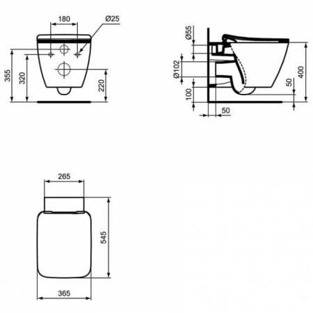 Комплект Ideal Standard Strada II E387001 с сиденьем микролифт