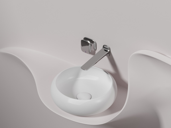 Умывальник чаша накладная круглая Ceramicanova Element 360*360*120мм, Белый матовый, CN6050MW