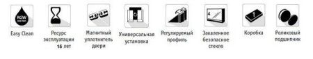 Раздвижная душевая дверь RGW Classic CL-11 90 см 04091109-11, стекло прозрачное