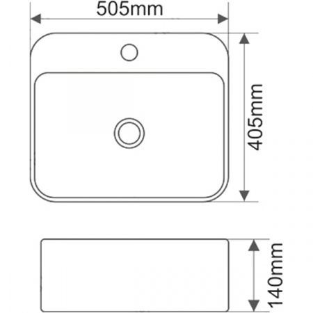 Раковина MELANA MLN-78180