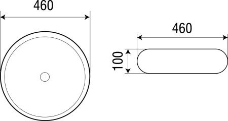 Раковина подвесная WeltWasser WW ELBACH 3062 460х460х100