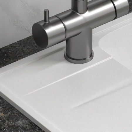 Кухонная мойка Reflexion Plato RX1457WH, белый