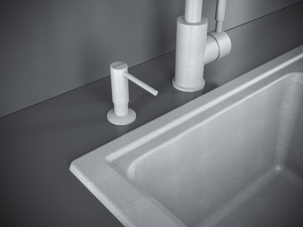 Дозатор для жидкого мыла Paulmark DECUS D004-GR, серый