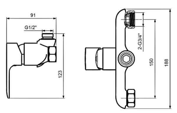 Смеситель для душа Ahti Ivalo IL305000