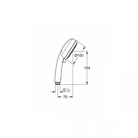 Душевая лейка Grohe New Tempesta Cosmopolitan 100 27571002