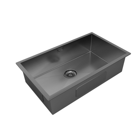 Мойка Paulmark GERBERG 74 UNI PM257444-GM 440х740х200 мм, нержавеющая сталь, вороненая сталь