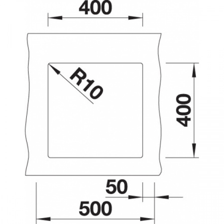 Кухонная мойка Blanco SUBLINE 400-U SILGRANIT отводная арматура InFino