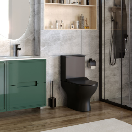 Унитаз Taliente Arte AR35045 Nero напольный с бачком