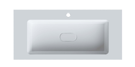 Раковина из литьевого мрамора Taliente 97 см 4627173210447 мебельная цвет белый