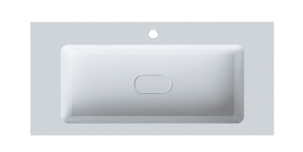 Раковина из литьевого мрамора Taliente 97 см 4627173210447 мебельная цвет белый