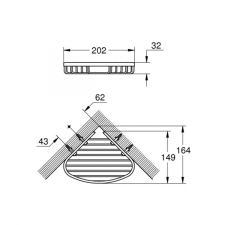 Мыльница Grohe Bau Cosmopolitan 40664001 хром