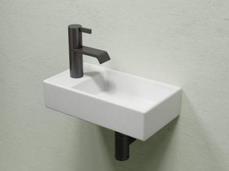 Умывальник подвесной прямоугольный Ceramicanova Element 407*217*100, белый матовый, CN6051RMW