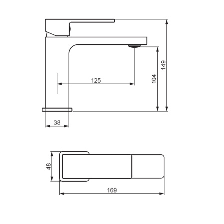 530210000 Gala Смеситель для умывальника Damixa, хром