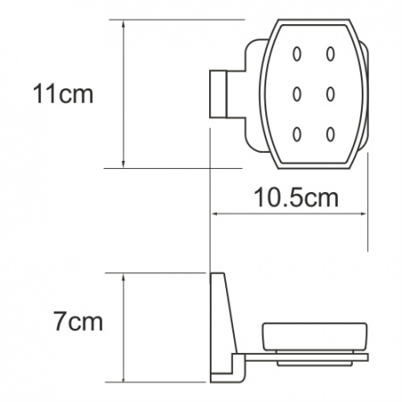 Мыльница WasserKRAFT Lopau K-6029