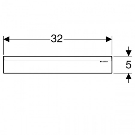 Декоративный элемент для душевого трапа Geberit 154.335.21.1