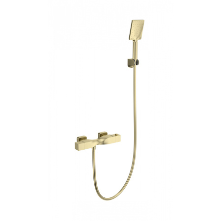 Смеситель для душа с термостатом WONZON & WOGHAND, Брашированное золото (WW-B2025-A-BG)