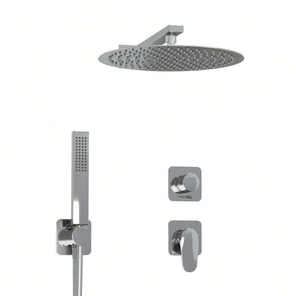 A3151.268.090.116.271.087.103  Встраиваемый комплект для душа WasserKRAFT с верхней душевой насадкой и лейкой