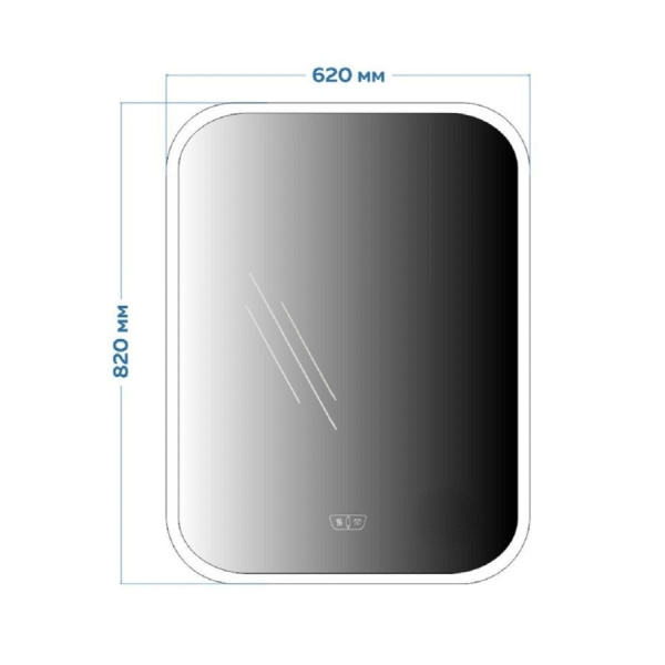 Зеркало Maretti Florenza FL146080P11EL 62x82 см