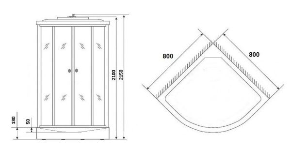 Душевая кабина Niagara Eco NG-4303-14, 43031423