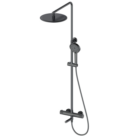Душевая система с термостатом WONZON & WOGHAND, Темный графит (WW-88739902-BGM)