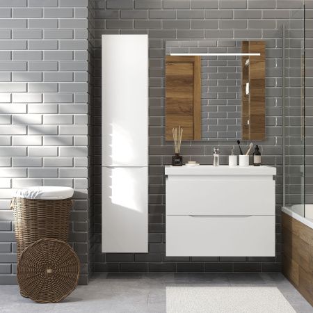 Зеркало BRIZ Сити 80*80 с подсветкой 232 01-10080-00 00 БЕЛ