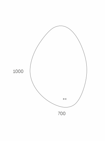 Зеркало Taliente Zled TA-Zled-A70100a 70х100 LED