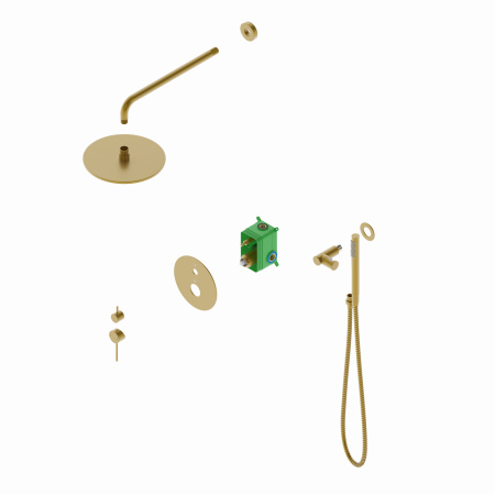 Встраиваемая душевая система TIMO Saona SX-2369/17SM, матовое золото