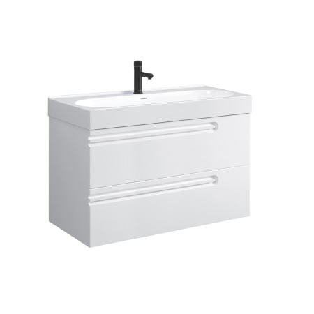 Тумба под умывальник Belux подвесная Стокгольм 90-02 Белый глянцевый