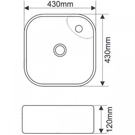 Раковина MELANA MLN-78112