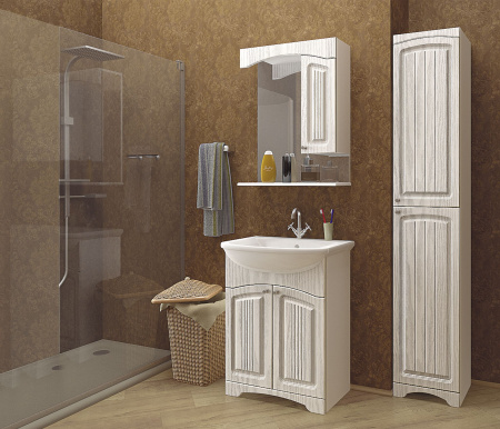 Тумба под раковину Элеганс-55 MIXLINE Крит-55 патина золото (533079)