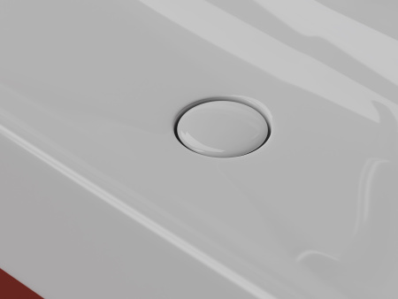 Умывальник Ceramicanova AURA с 1 отверстием для смесителя, без перелива 1000*470*135мм, Белый, CN2007