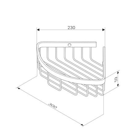 Корзина для душа AM.PM Sense L A7452100 угловая
