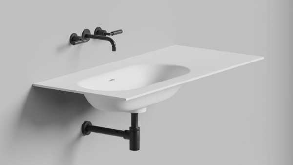 Раковина столешница Salini ONDA FLOW OVAL 72, белый, 14022042MN