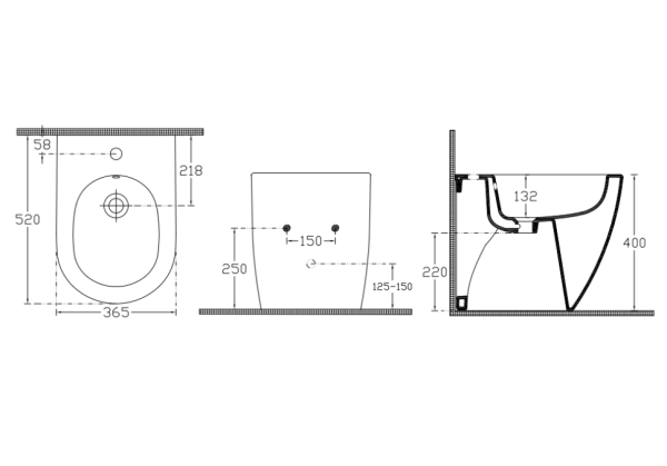 Биде напольное ISVEA Infinity цвет белый глянцевый 10NF42001SV