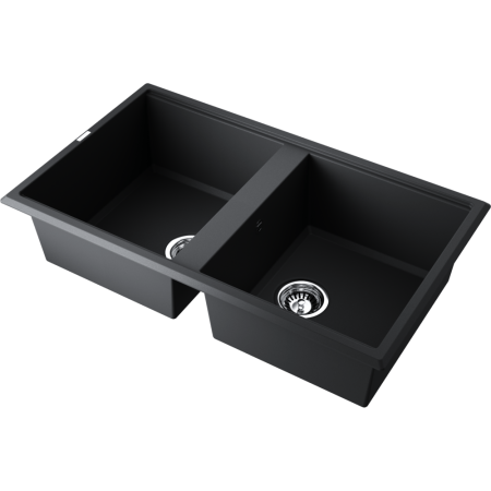 Кухонная мойка Omoikiri Tedori 86-2-BL Tetogranit/черный 4993924