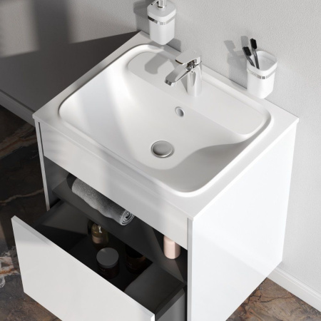 M8FFUX0601WG Func База под раковину AM.PM, 1 ящик (pull-out), 60 см, цвет белый глянец